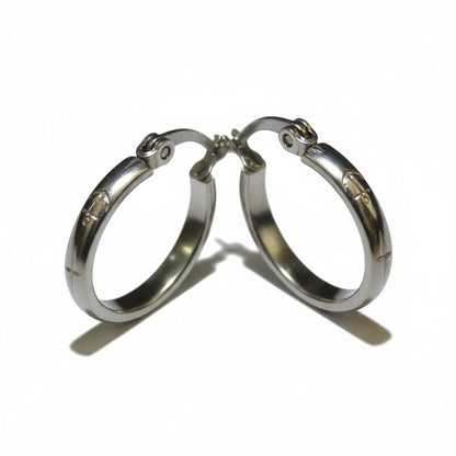 Oorringen – 20mm Creool Anker Motief RVS Zilverkleur Unisex