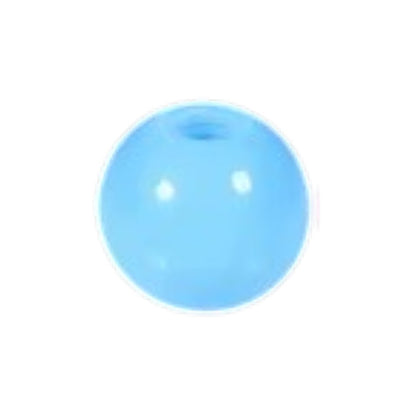 Aramat Jewels lichtblauw acryl piercing balletje van 5mm voor 1.6mm schroefdraad, tandvriendelijk en hypoallergeen.
