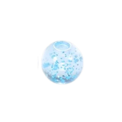 Aramat Jewels transparant blauw glitter piercing balletje van 5mm acryl voor tong- of navelpiercing