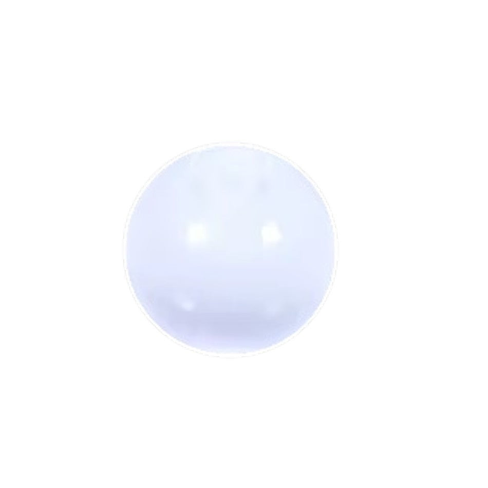 Aramat Jewels glow in the dark acryl piercing balletje van 6mm voor tong- of navelpiercing met 1.6mm schroefdraad.