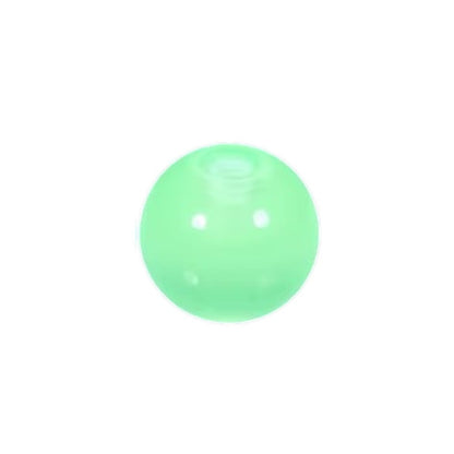 Aramat Jewels glow in the dark piercingballetje van 6mm acryl in lichtgroene kleur voor tong- of navelpiercing.