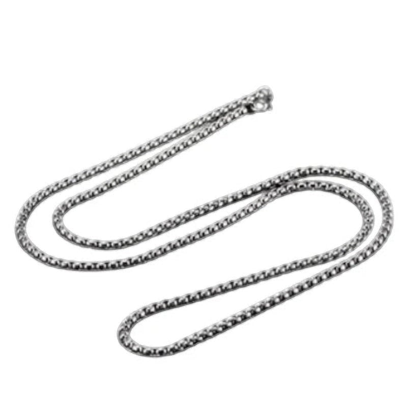 Aramat Jewels zilverkleurige jasseron halsketting van 5mm breed roestvrij staal met een stoere en tijdloze uitstraling.