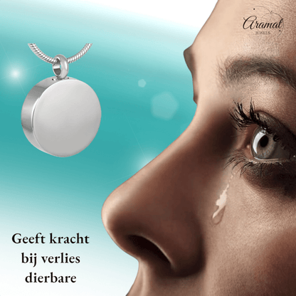 Ashanger Rond - Zilverkleurig RVS - 25x20 mm - hang730 - 8088 - Gedenkhangers kopen# - 25mm - alles - ashangers