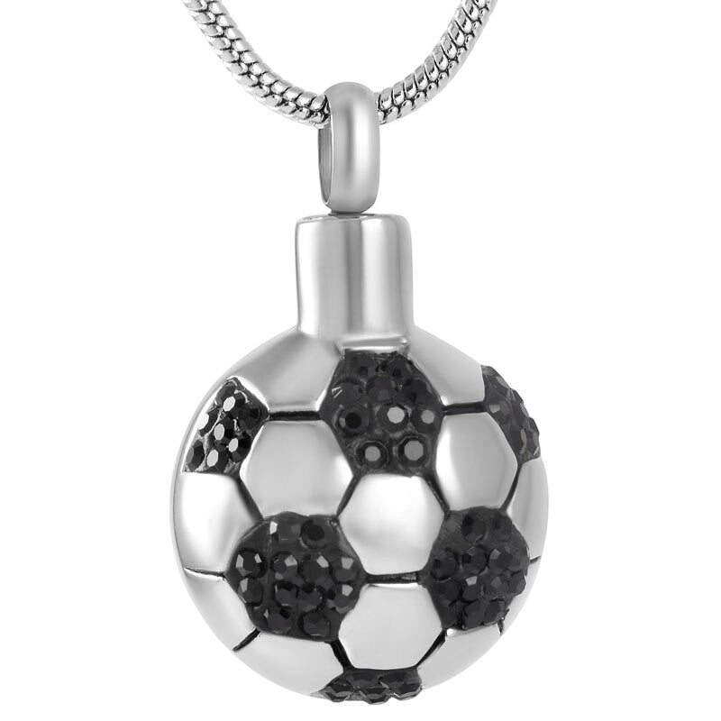 Ashanger Voetbal - Zilverkleurig RVS - hang1357 - 8299 - Gedenkhangers kopen# - 27mm - alles - ashangers