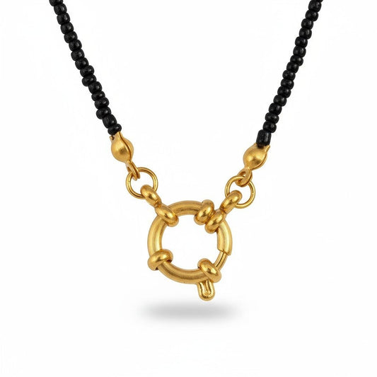 Goudkleurige Stainless Steel Bedelketting - Aramat Jewels - Bedelketting - cadeautip