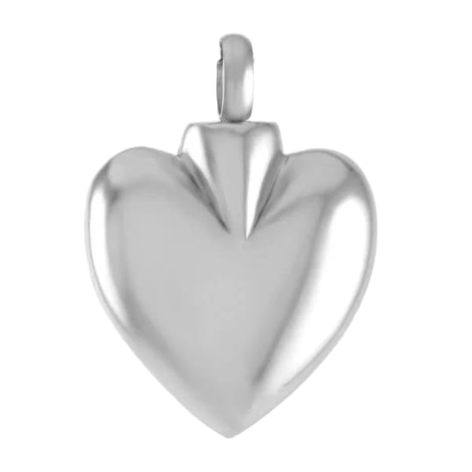 Hartvormig as sieraad van staal – gedenksieraad - Aramat Jewels - Gedenkhangers - cadeautip