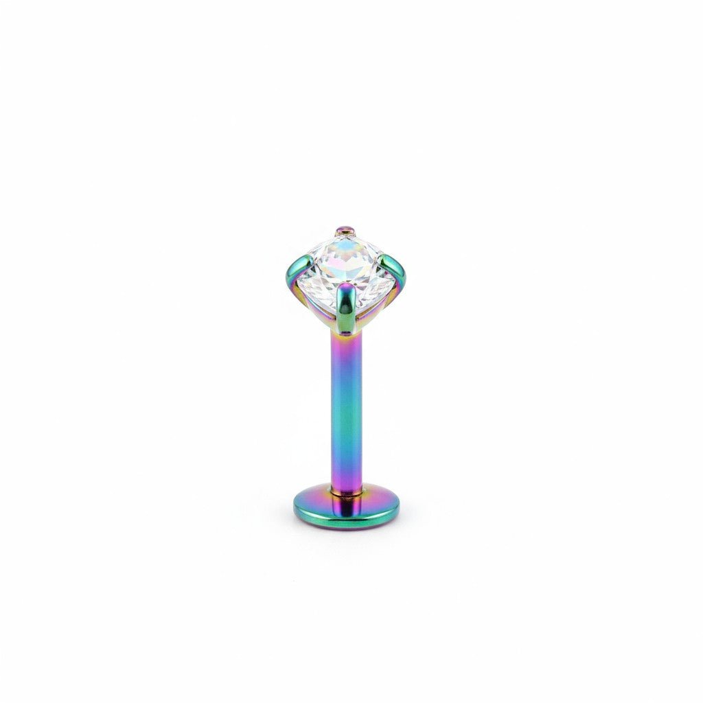 Helix Piercing Multikleur AB Zirkonia 6mm 1.2mm - Aramat Jewels - Piercings - cadeautip
