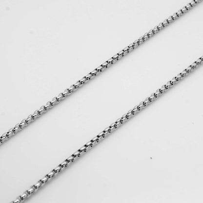 Jasseron Halsketting 3,5mm Zilverkleurig Staal - Aramat Jewels - RVS Sieraden - Halskettingen - cadeautip