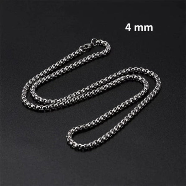 Jasseron Halsketting RVS 100 cm – 4 mm - Aramat Jewels - Halskettingen - cadeautip