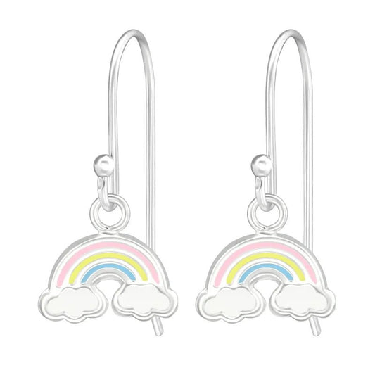 Regenboog dolfijn oorbellen - sterling zilver