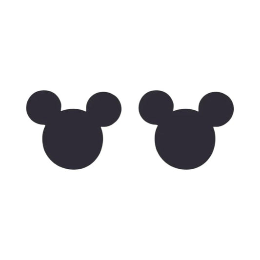 Mickey Oorbellen Zwart Staal | 8mm - oor6279 - 80976 - Oorbellen kopen# - 8mm - alles - cadeau