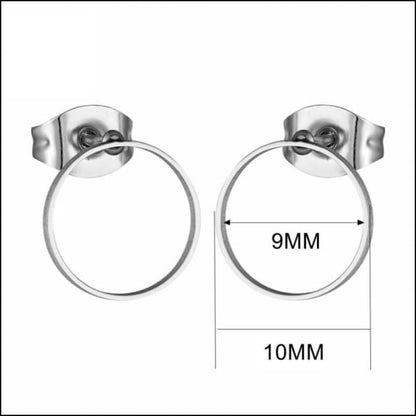 Open Cirkel Oorbellen Zilverkleur – 10mm - Aramat Jewels - Oorbellen - cadeautip