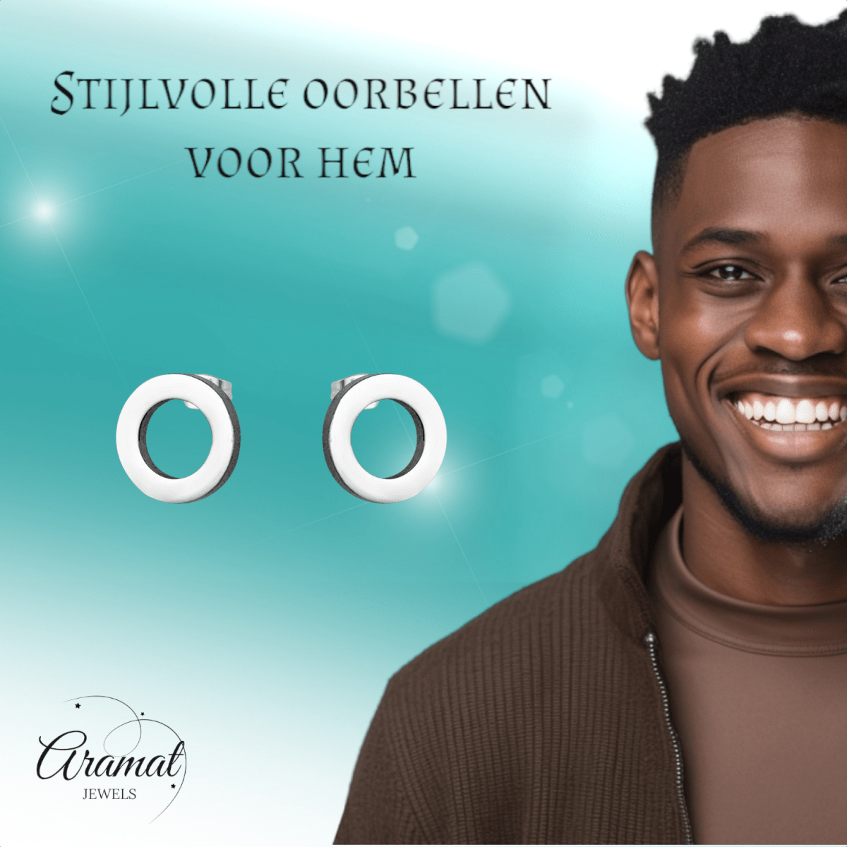 Open Cirkel Oorbellen Zilverkleur – 8mm - Aramat Jewels - Oorbellen - cadeautip