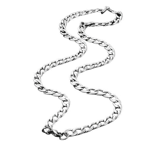 RVS Gourmet Ketting Zilverkleur 50 - 60cm - Sterke Schakelketting - Aramat Jewels - Halskettingen - cadeautip