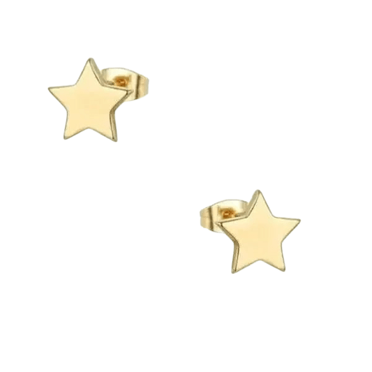Ster oorstekers goudkleur staal – 4mm mini - Aramat Jewels - Oorbellen - cadeautip