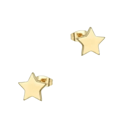 Ster oorstekers goudkleur staal – 4mm mini - Aramat Jewels - Oorbellen - cadeautip