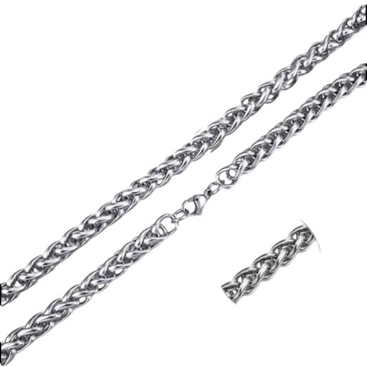 Vossenstaart Halsketting RVS 70 cm – 7 mm - Aramat Jewels - Halskettingen - cadeautip
