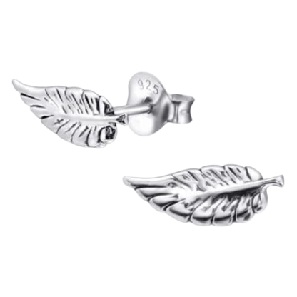 Zilveren Blaadje Oorbellen Antieklook – 11x4mm - Aramat Jewels - Oorbellen - cadeautip