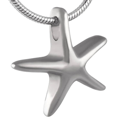 Zilverkleurige ashanger zeester – gedenksieraad - Aramat Jewels - Gedenkhangers - cadeautip