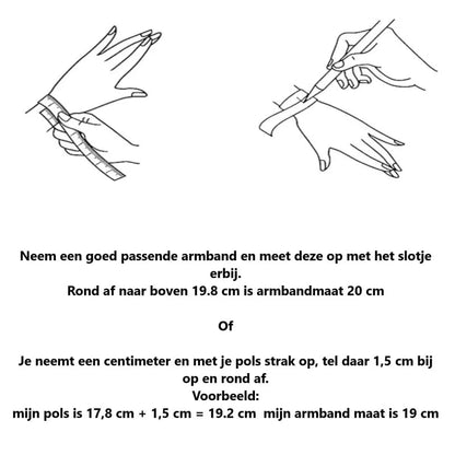 Een poster met twee handen die een mes vasthouden