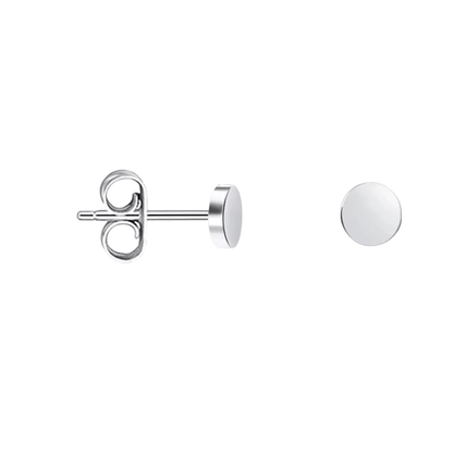 Zilverkleurige Ronde Oorstekers RVS 3mm - Aramat Jewels - Oorbellen - cadeautip