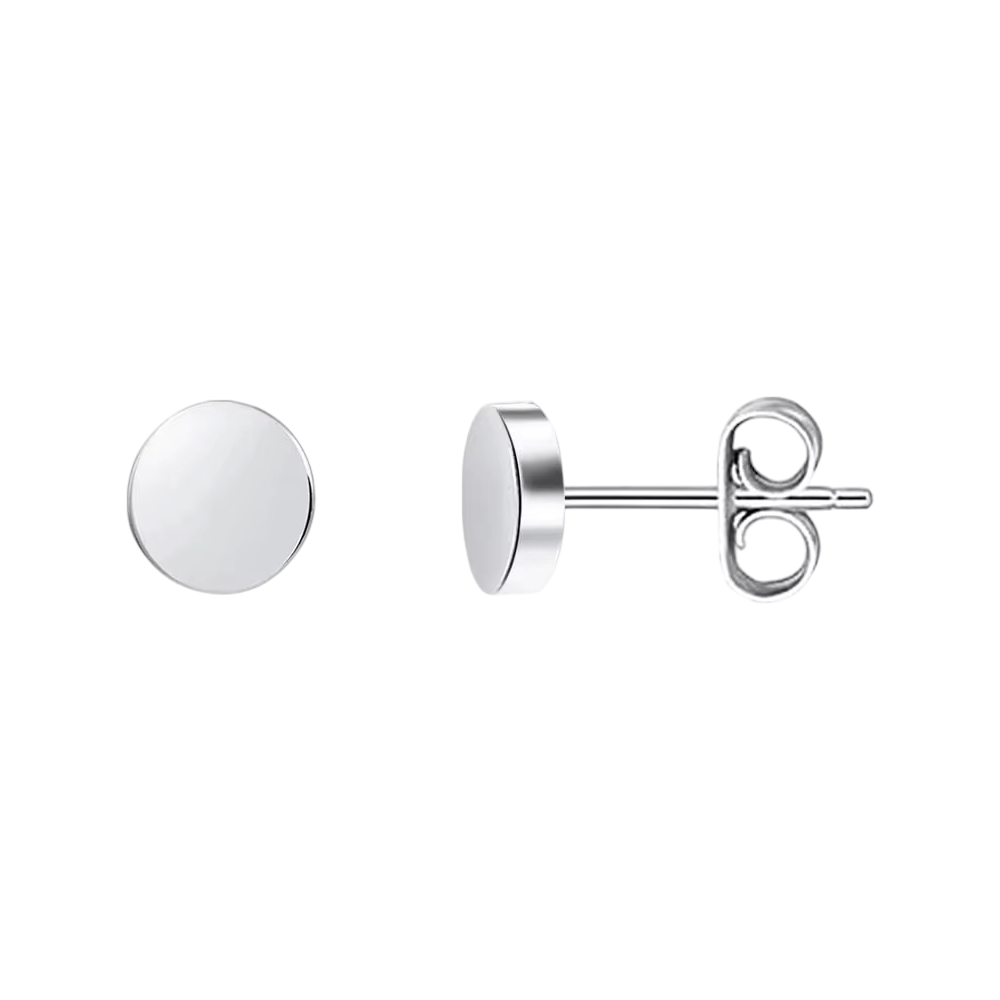 Zilverkleurige Ronde Oorstekers RVS 5mm - Aramat Jewels - Oorbellen - cadeautip