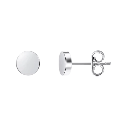 Zilverkleurige Ronde Oorstekers RVS 5mm - Aramat Jewels - Oorbellen - cadeautip