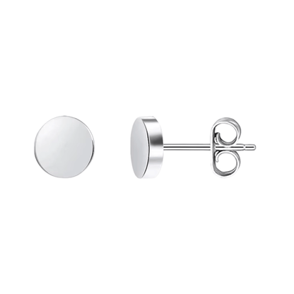 Zilverkleurige Ronde Oorstekers RVS 6mm - Aramat Jewels - Oorbellen - cadeautip