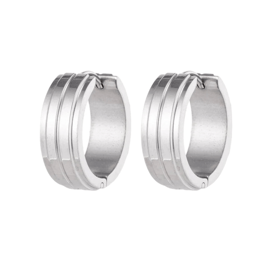 Zilverkleurige RVS Klapcreolen - 20 mm - oor5820 - se41103 - Oorringen kopen# - 20mm - 7mm - alles