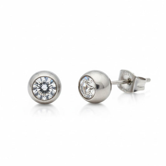 Zirkonia Steen Oorbellen - Aramat Jewels - Oorbellen - cadeautip